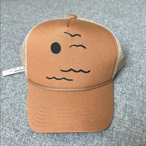 Madewell Trucker Hat -Cumin.golden brown organic cotton;tan mesh.waves&surf&sun